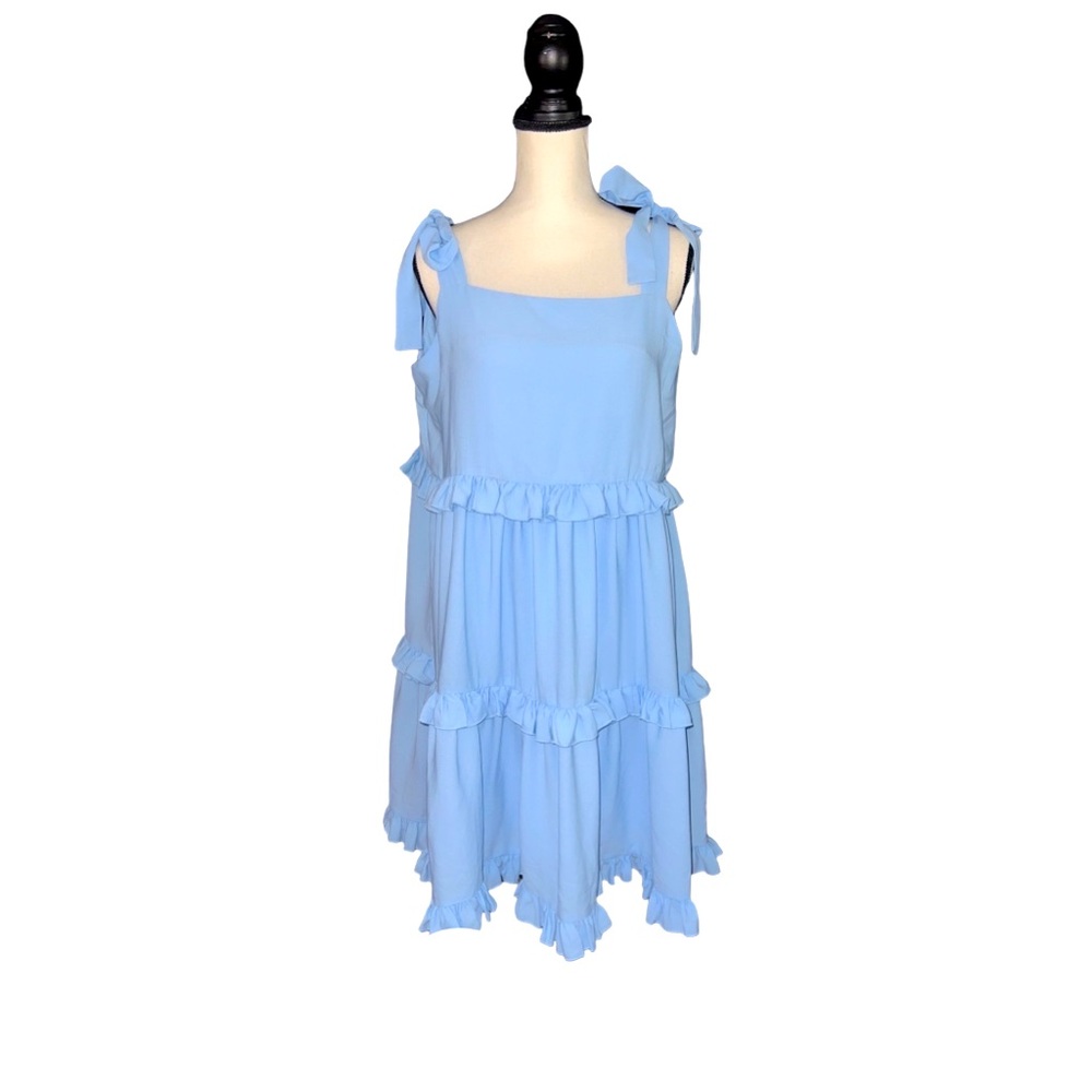 Cleo Cora Baby Blue Dress with ruffles